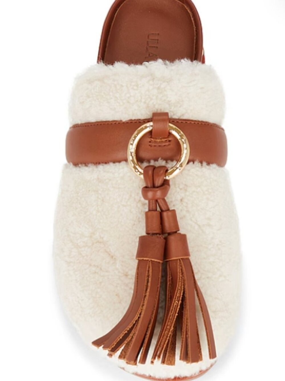 ULLA JOHNSON Ruby Shearling Slide in Cream 7.5 $695 - Picture 2 of 4